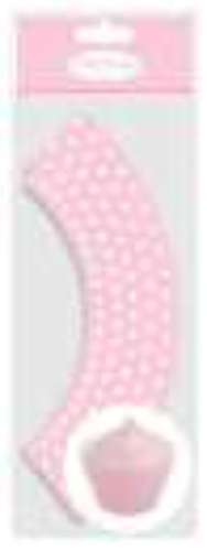 Pink Polka Dot Cupcake Wrappers - Click Image to Close